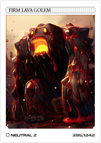 Carta Golem de Magma