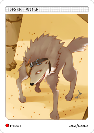 Carta Lobo do Deserto